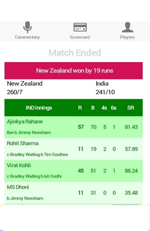 cricket app for Android