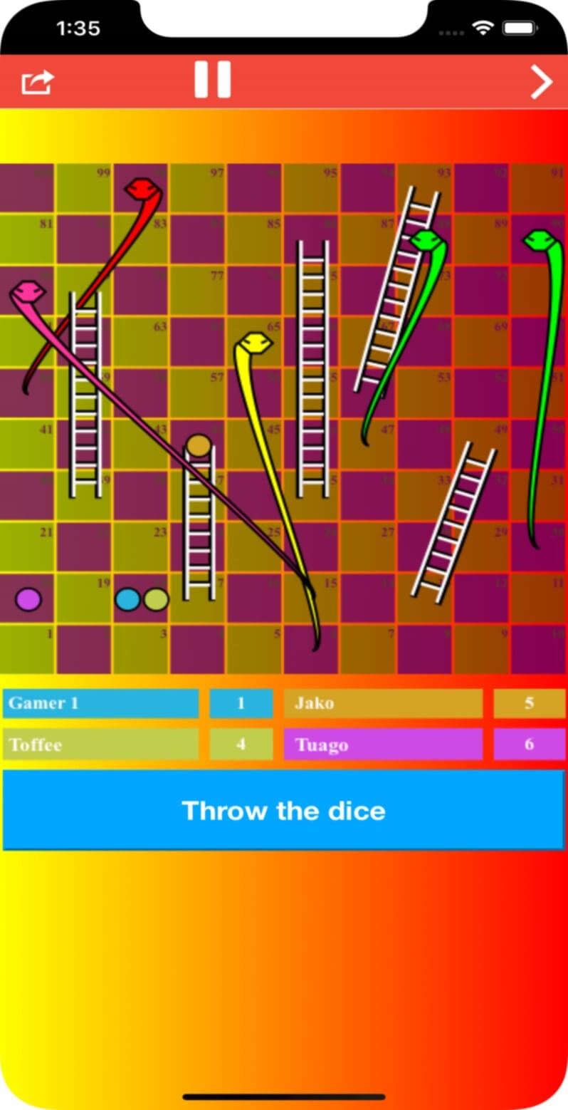 levels for snakes and ladders 